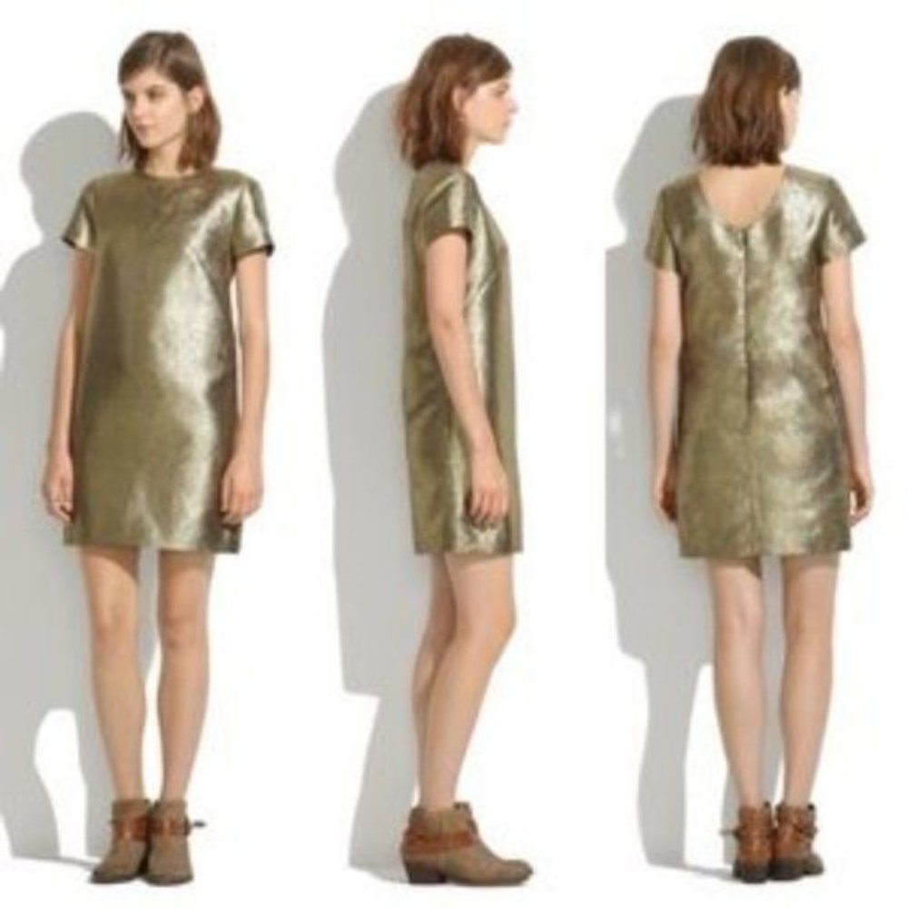 Madewell Shimmer T-Shirt Dress 08524 shift
